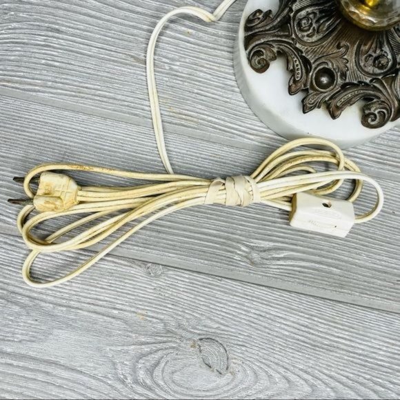 Vintage catco Italian cut glass regency style lamp w/ marble base made in Italy - Picture 6 of 11